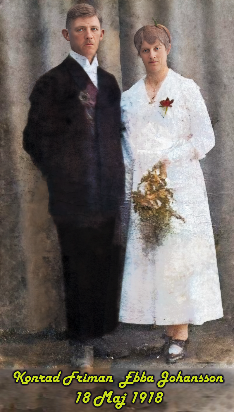 Konrad och Ebba gifter sej.
De får fyra barn. De två första var tvilliongar som bägge dog några månader gamla.
3:e barnet , Majken får när hon är 10 år en lillebror, Åke.
Dessvärre dör mamma Ebba när Åke är 3 månader. Majken nu fick ta stort ansvar.